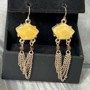 Ann Taylor Gold Dangle Earrings